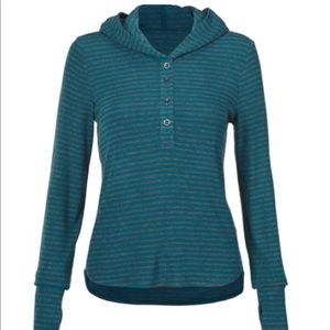 Cabi Top Rib Knit Riff Hoodie